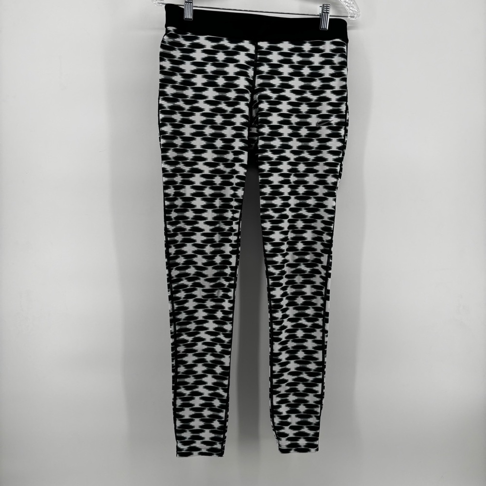 Nike Womens Black/White Aztec Dri-fit Leggings Size‎ LG